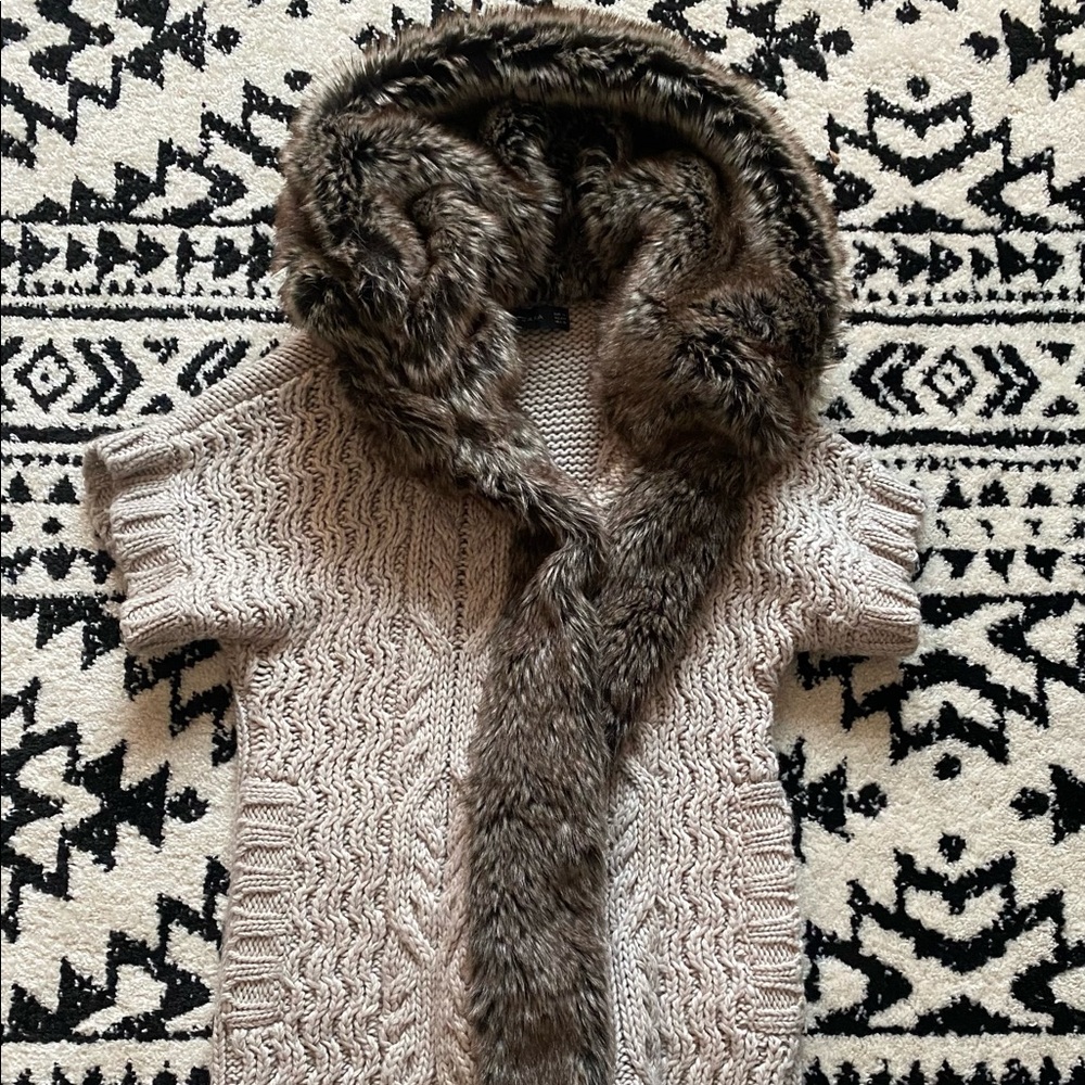 Zara Fur Cardigan